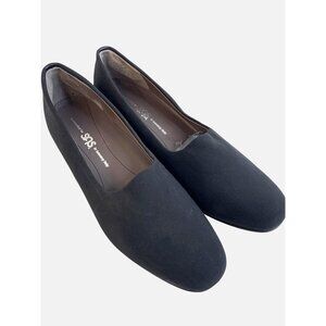 SAS Womens Black Italian Stretch Fabric Dress Shoes Size 9M EUC